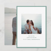 Minimalistischer moderner Foto-Stil in stilvollem Save The Date (Vorne/Hinten)