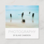 Minimalistischer moderner Fotograf Quadratische Visitenkarte (Vorderseite)
