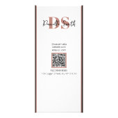 Minimalistischer moderner Friseur-QR-Code Werbekarte (Hinten)
