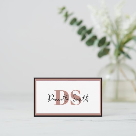 Minimalistischer, moderner Friseurberuf Visitenkarte (Stehend Vorderseite)