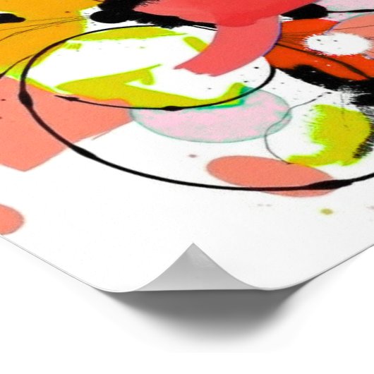 Minimalistischer moderner geometrischer Kunstposte Poster (Ecke)