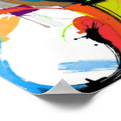 Minimalistischer moderner geometrischer Kunstposte Poster (Ecke)