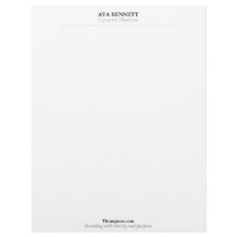 Minimalistischer moderner Geschäftsbriefkopf