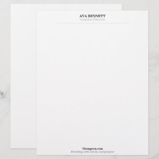 Minimalistischer moderner Geschäftsbriefkopf Briefbogen
