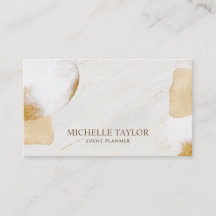 Minimalistischer, moderner Goldbus aus weißem Marm