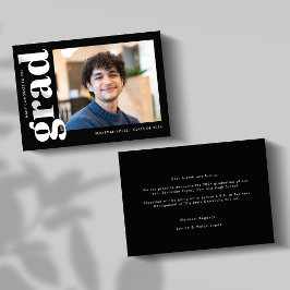 Minimalistischer moderner High School Abschluss Ankündigung