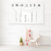 Minimalistischer moderner Hochzeitstag Banner (Insitu)