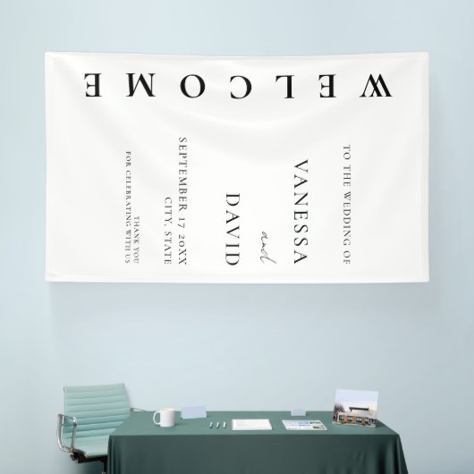 Minimalistischer moderner Hochzeitstag Banner (Messe)