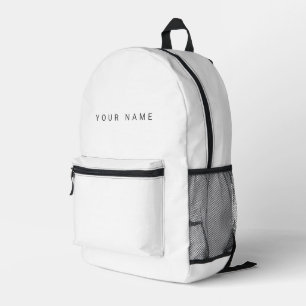 Minimalistischer moderner Individuelle Name, Text, Bedruckter Rucksack