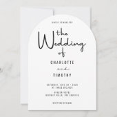 Minimalistischer moderner Kalligraphie Lässiger Ho Einladung (Vorderseite)