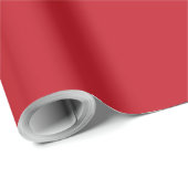 Minimalistischer moderner Klassiker Rot Geschenkpapier (Rolleneckpunkt)