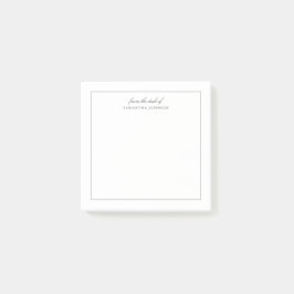 Minimalistischer moderner Klassiker vom Schreibtis Post-it Klebezettel