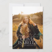 Minimalistischer moderner klassischer Foto Collage Einladung (Vorderseite)