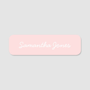 Minimalistischer moderner kursiver Schriftname-Tag Namensschild