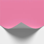 Minimalistischer, moderner Lachspink Geschenkpapier (Ecke)