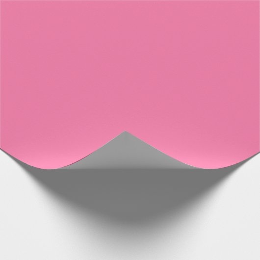 Minimalistischer, moderner Lachspink Geschenkpapier (Ecke)