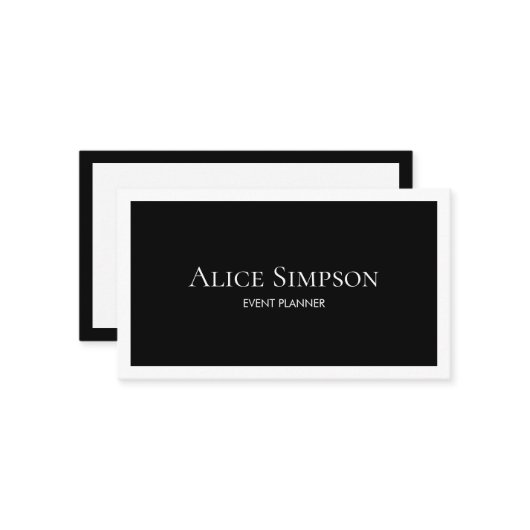 Minimalistischer moderner Luxus Visitenkarte (Vorderseite/Rückseite Beispiel)
