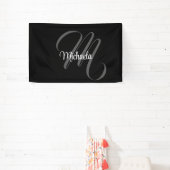 Minimalistischer moderner Monogramm-Anfangsname Banner (InSitu)