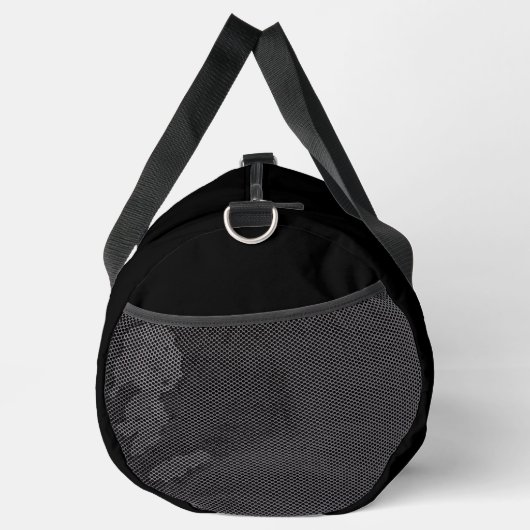 Minimalistischer moderner Monogramm-Anfangsname Duffle Bag (Rechts)