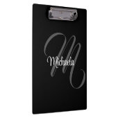 Minimalistischer moderner Monogramm-Anfangsname Klemmbrett (Rechts)