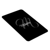Minimalistischer moderner Monogramm-Anfangsname Magnet (Rechte Seite)