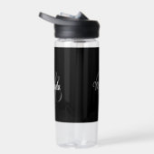 Minimalistischer moderner Monogramm-Anfangsname Trinkflasche (Rechts)