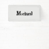 Minimalistischer moderner Monogramm-Name schwarz g Banner (InSitu)