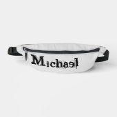 Minimalistischer moderner Monogramm-Name schwarz g Bauchtasche (Vorderseite)
