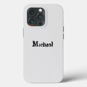 Minimalistischer moderner Monogramm-Name schwarz g Case-Mate iPhone Hülle