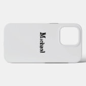 Minimalistischer moderner Monogramm-Name schwarz g Case-Mate iPhone Hülle (Rückseite (Horizontal))