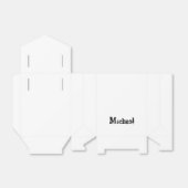 Minimalistischer moderner Monogramm-Name schwarz g Geschenkschachtel (Ungefaltet)