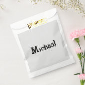 Minimalistischer moderner Monogramm-Name schwarz g Geschenktütchen (Versiegelt)