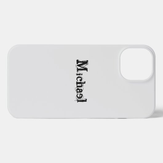 Minimalistischer moderner Monogramm-Name schwarz g iPhone Hülle (Rückseite (Horizontal))