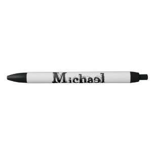 Minimalistischer moderner Monogramm-Name schwarz g Kugelschreiber