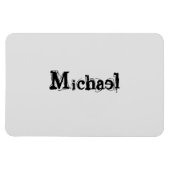 Minimalistischer moderner Monogramm-Name schwarz g Magnet (Horizontal)