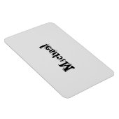 Minimalistischer moderner Monogramm-Name schwarz g Magnet (Rechte Seite)