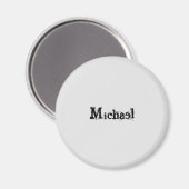 Minimalistischer moderner Monogramm-Name schwarz g Magnet (Vorderseite/Rückseite)
