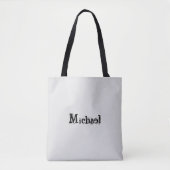 Minimalistischer moderner Monogramm-Name schwarz g Tasche (Vorderseite)