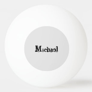 Minimalistischer moderner Monogramm-Name schwarz g Tischtennisball