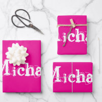 Minimalistischer moderner Monogramm-Name weiß heiß