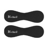 Minimalistischer moderner Monogrammname Schwarz-we Baseball (Paneele)