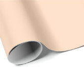 Minimalistischer moderner Pfirsich Geschenkpapier (Rolleneckpunkt)