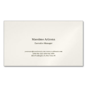 Minimalistischer moderner Plain Magnetische Visitenkarte