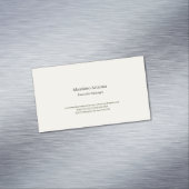 Minimalistischer moderner Plain Magnetische Visitenkarte (Beispiel)