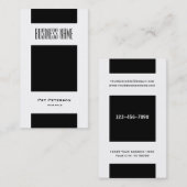 Minimalistischer moderner Platz Visitenkarte (Vorne/Hinten)