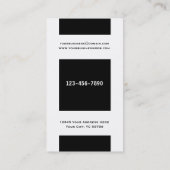 Minimalistischer moderner Platz Visitenkarte (Rückseite)