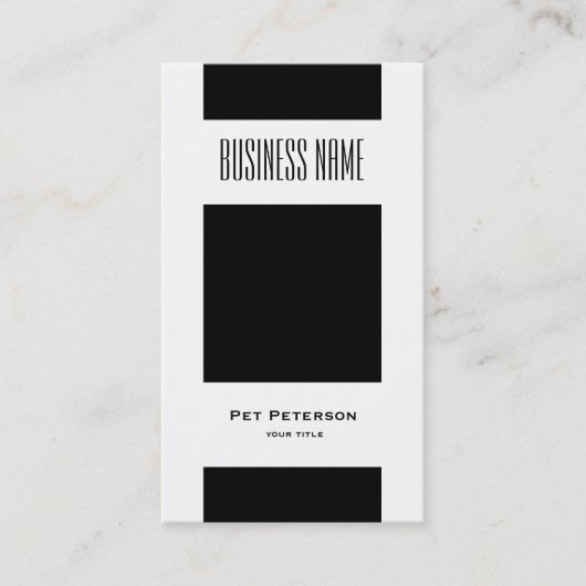 Minimalistischer moderner Platz Visitenkarte (Vorderseite)