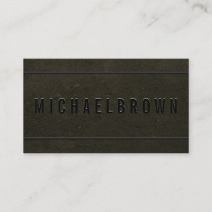 Minimalistischer, moderner QR-Code für Gold Black Visitenkarte