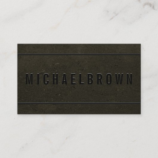 Minimalistischer, moderner QR-Code für Gold Black  Visitenkarte (Vorderseite)