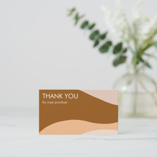 Minimalistischer, moderner QR-Code Thx Visitenkarte (Stehend Vorderseite)